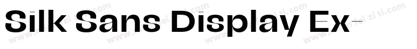 Silk Sans Display Ex字体转换